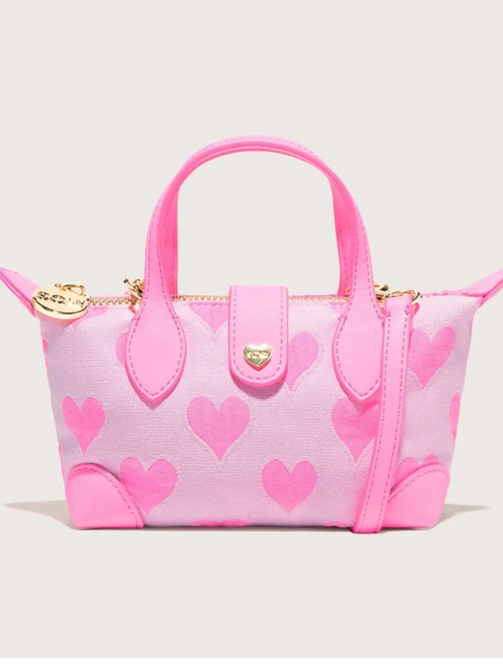 Stoney Clover Lane Pouchette Crossbody Bag - Flamingos & Bubblegum Color - Picture 3 of 14